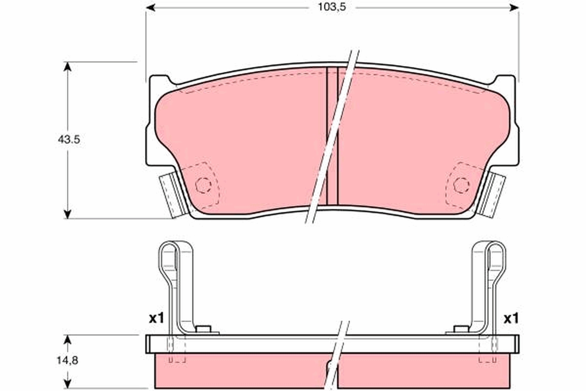 Remblokset TRW GDB3183