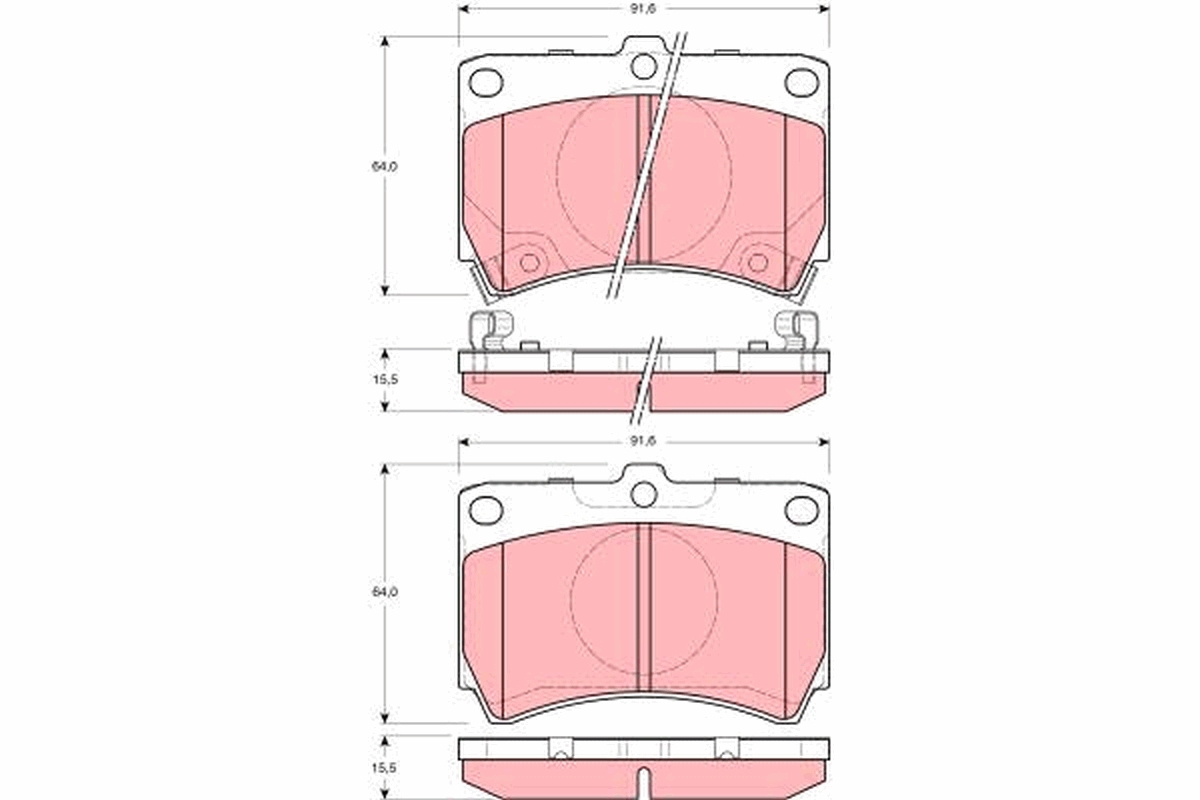 Remblokset TRW GDB3206