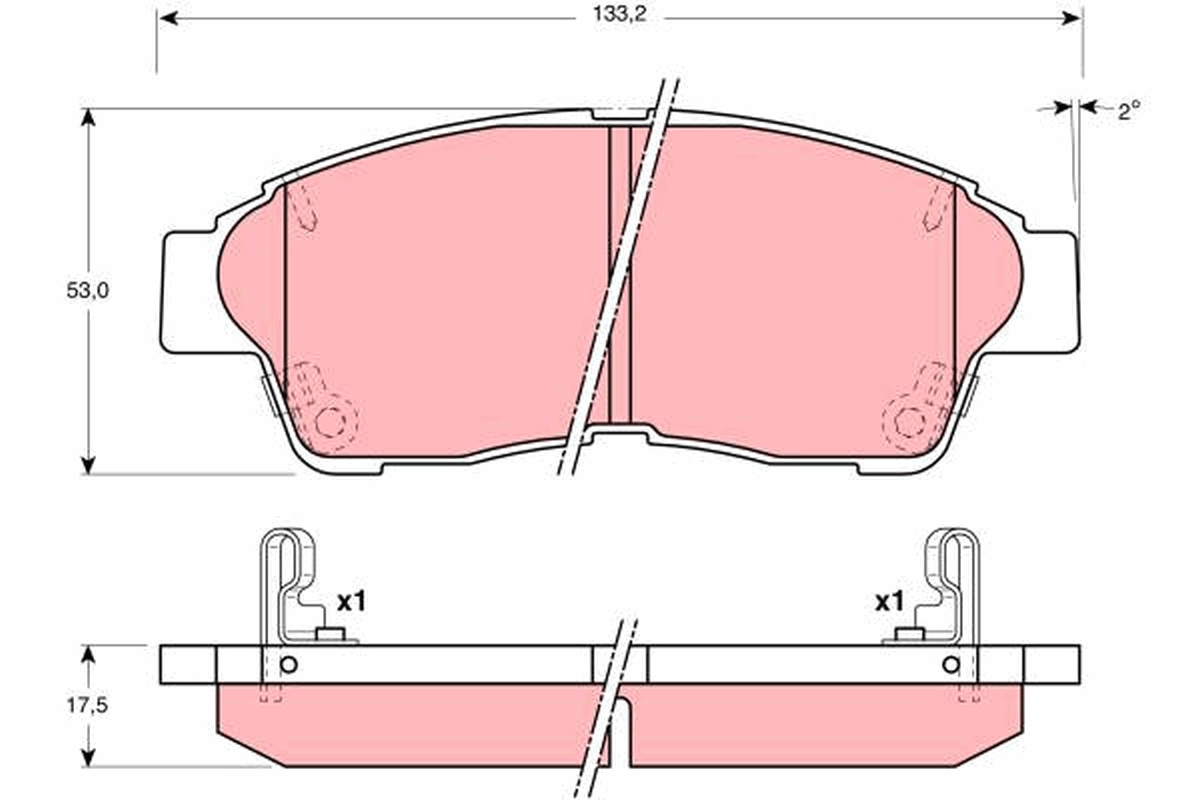 Remblokset TRW GDB3207