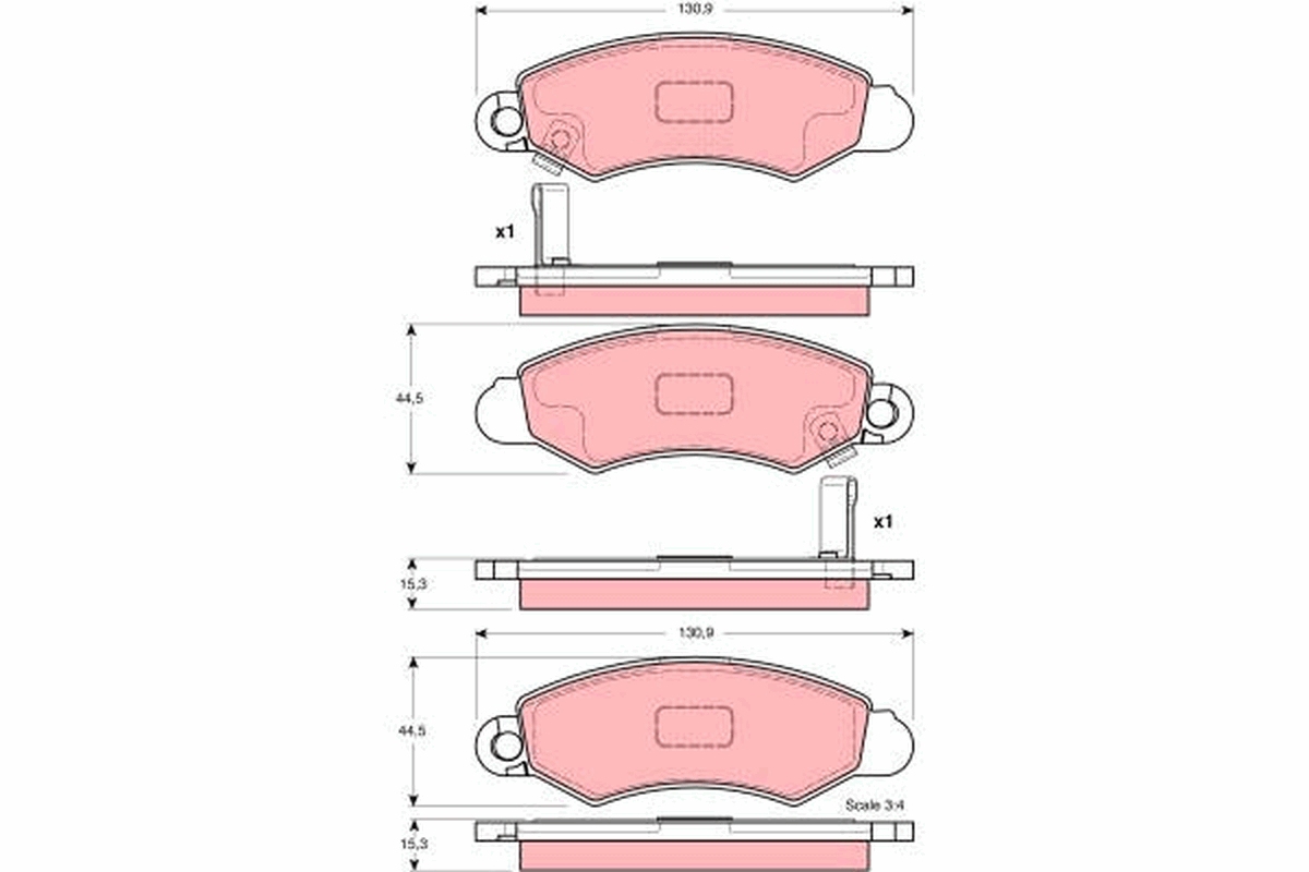 Remblokset TRW GDB3215