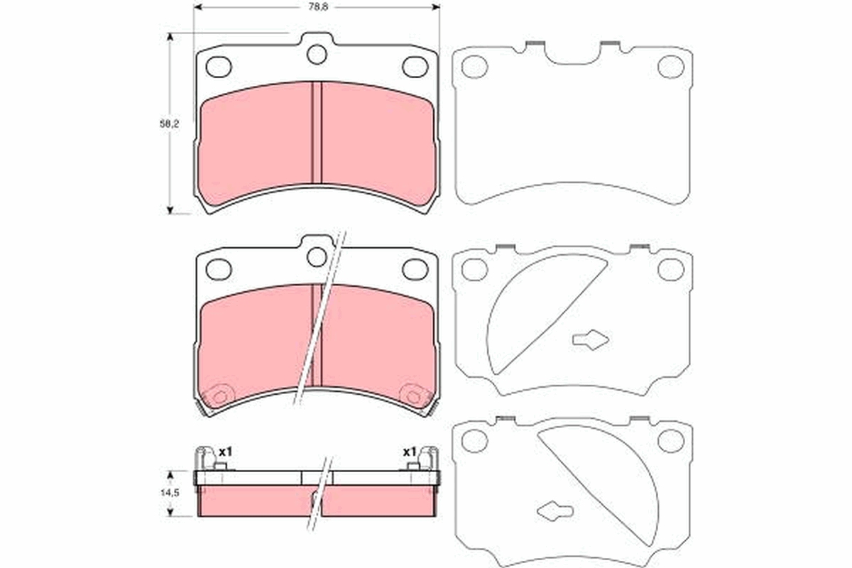 Remblokset TRW GDB3219