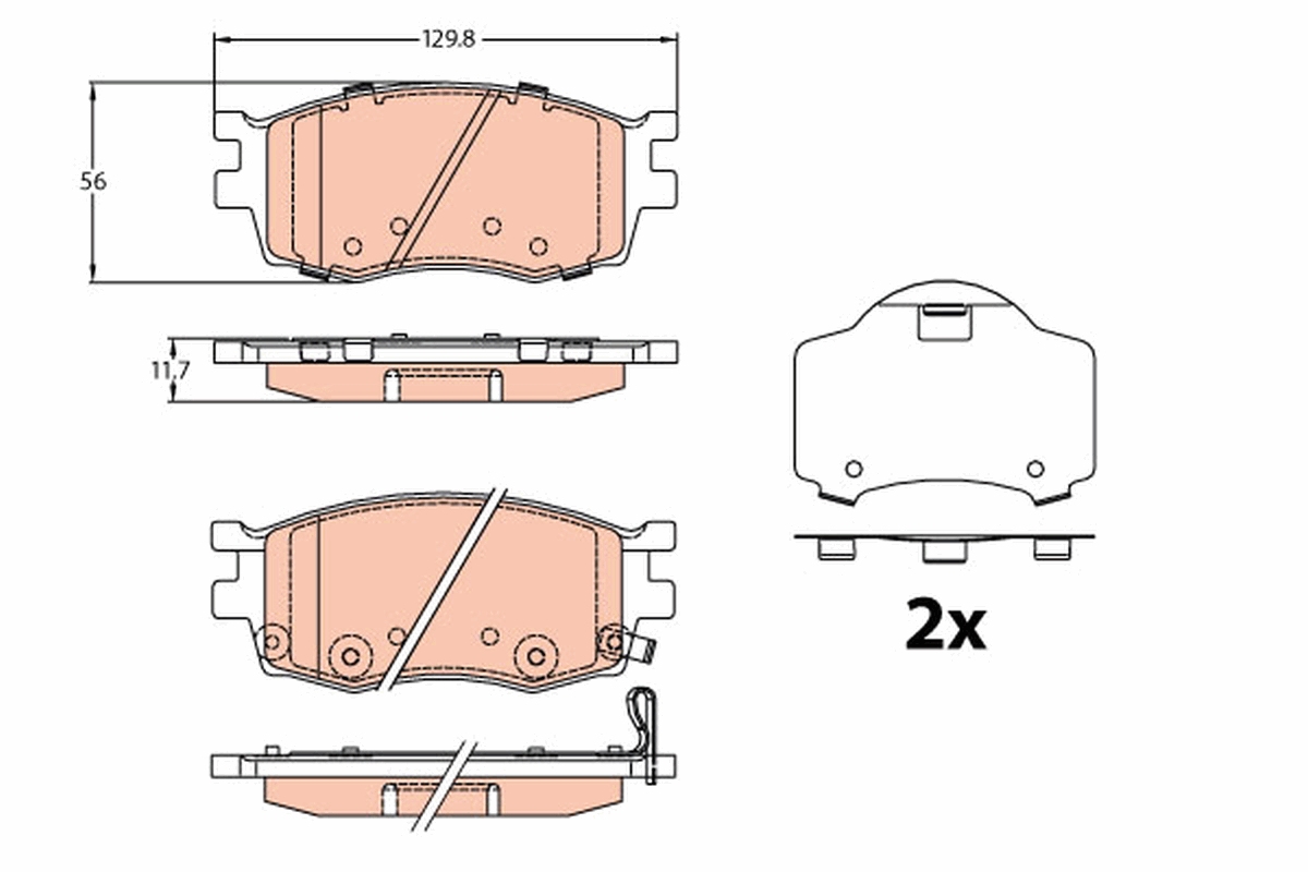 Remblokset TRW GDB3226