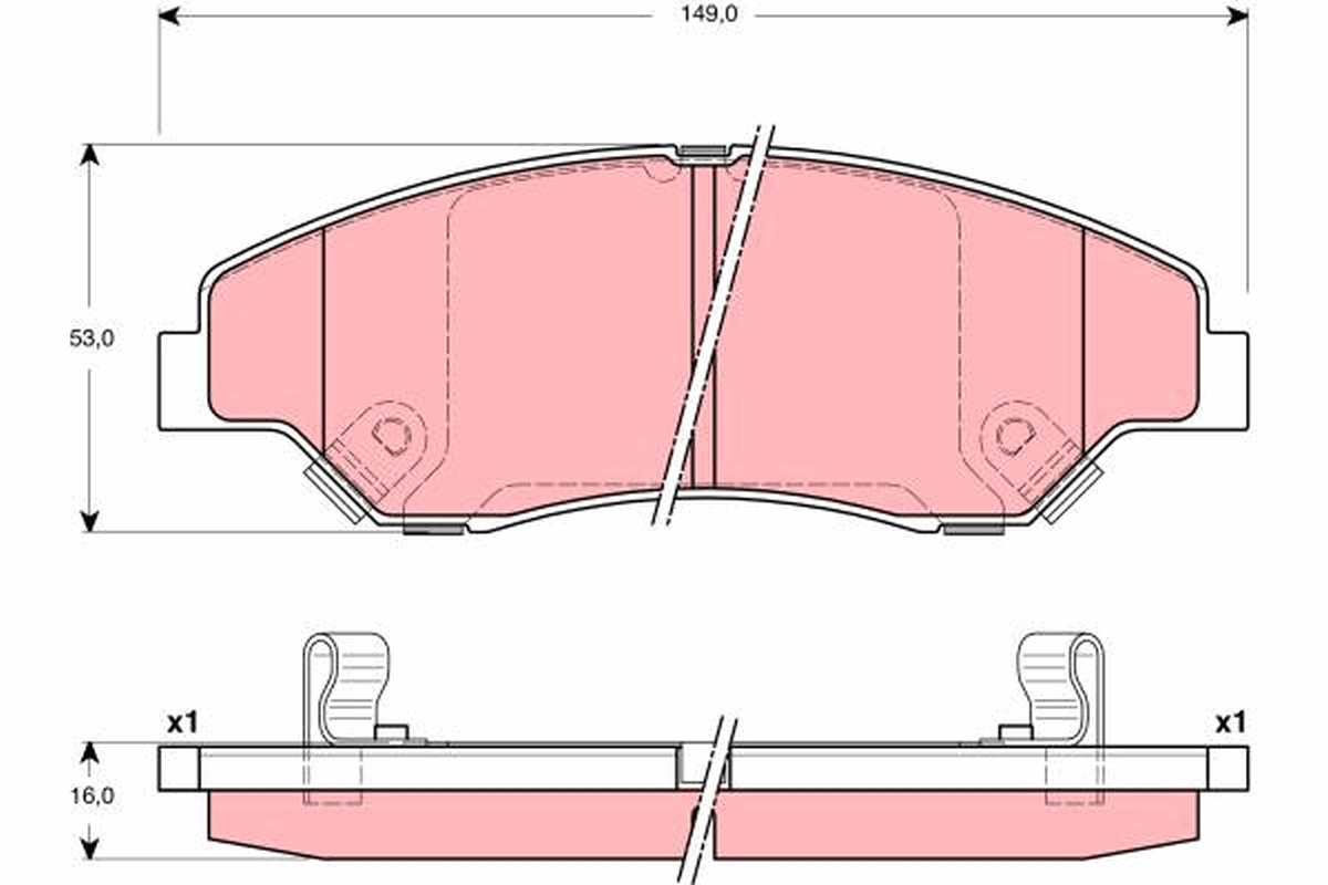 Remblokset TRW GDB3241