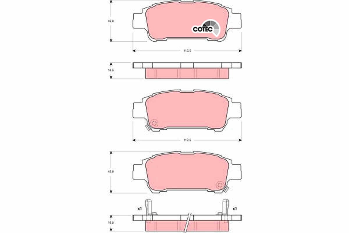 Remblokset TRW GDB3249