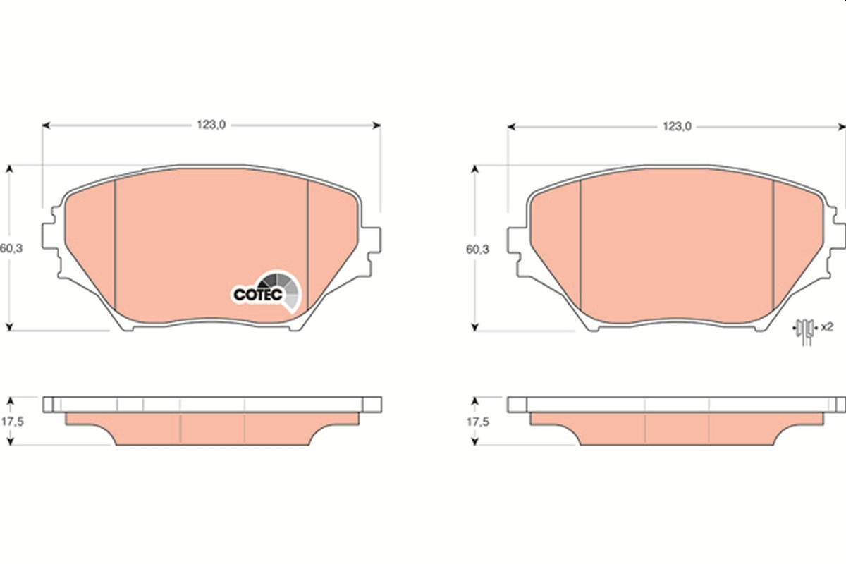 Remblokset TRW GDB3251