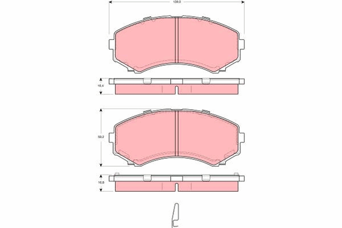 Remblokset TRW GDB3254