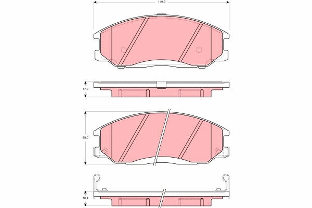 Remblokset TRW GDB3257