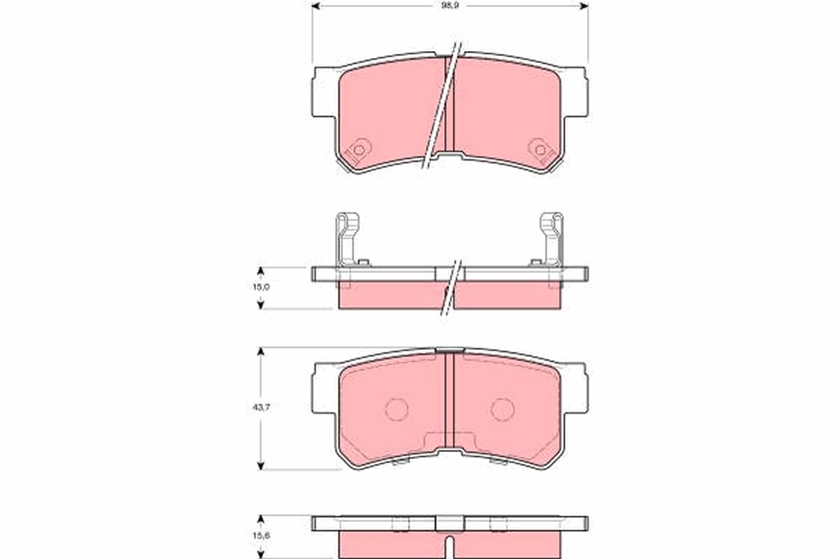 Remblokset TRW GDB3258