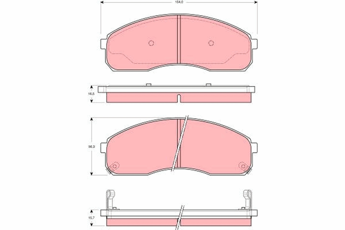 Remblokset TRW GDB3261