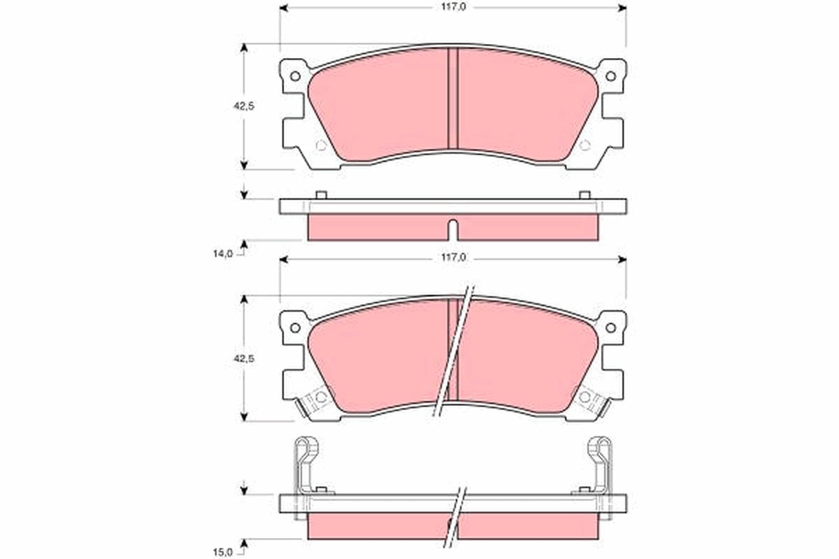 Remblokset TRW GDB3264