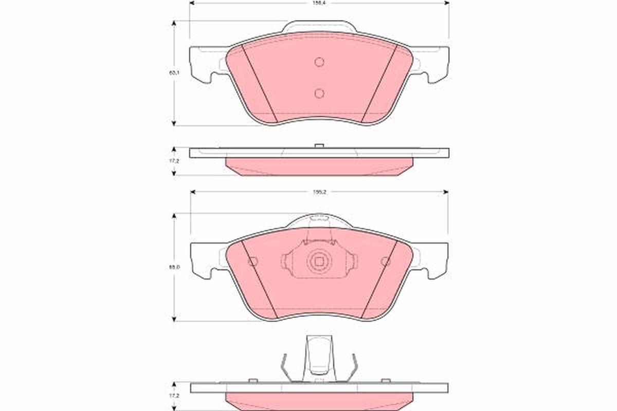 Remblokset TRW GDB3272