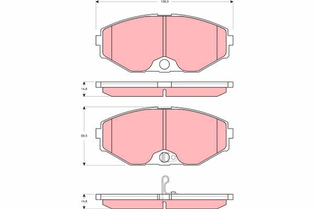 Remblokset TRW GDB3273