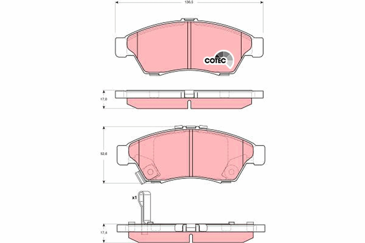 Remblokset TRW GDB3290