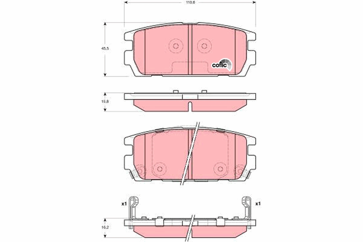 Remblokset TRW GDB3296