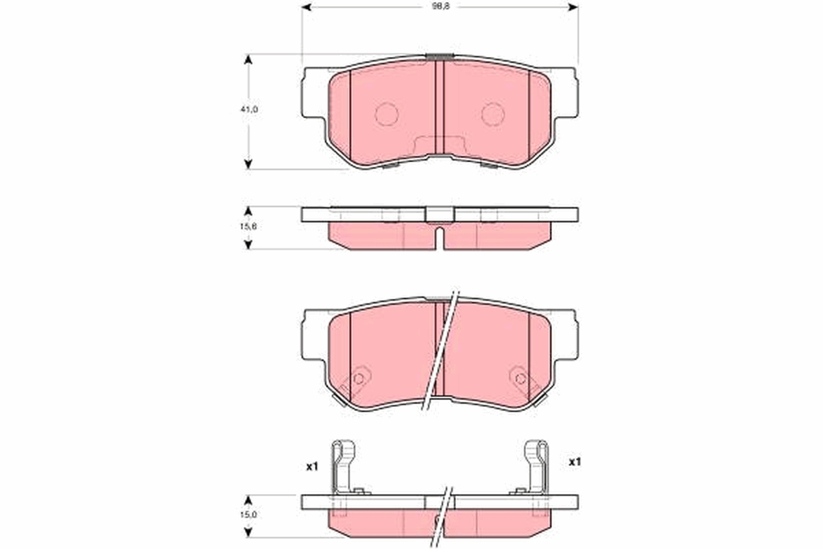 Remblokset TRW GDB3298