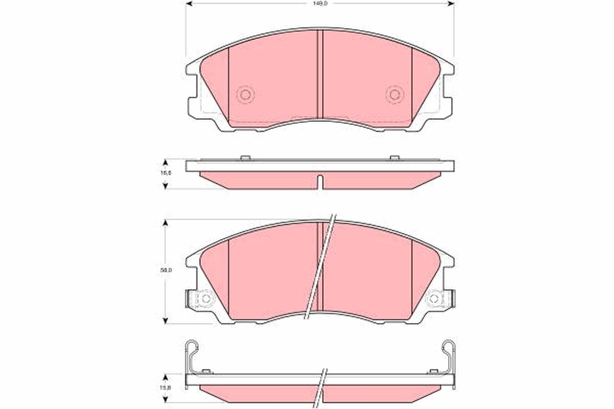 Remblokset TRW GDB3299