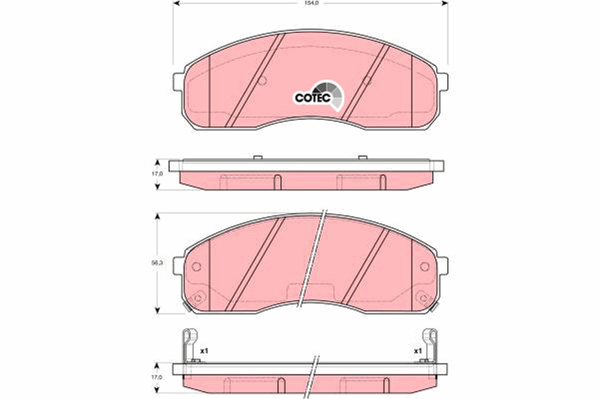 Remblokset TRW GDB3301