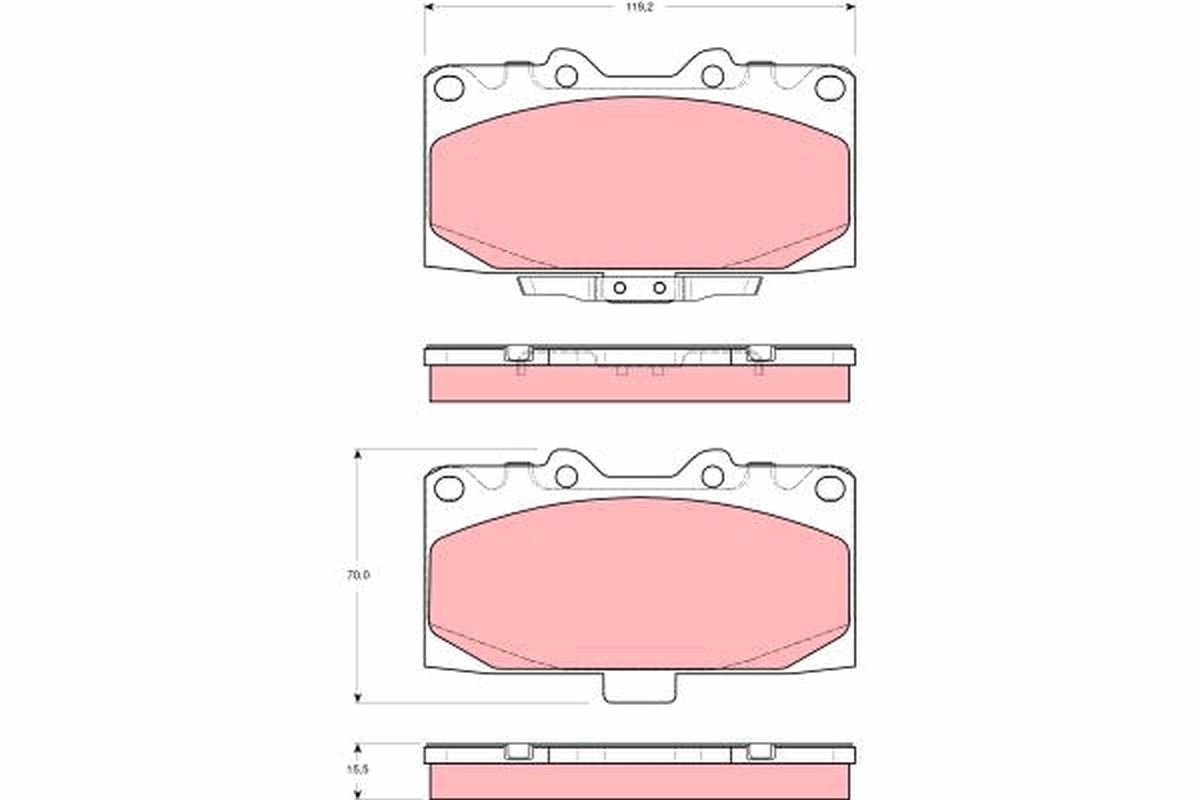 Remblokset TRW GDB3307