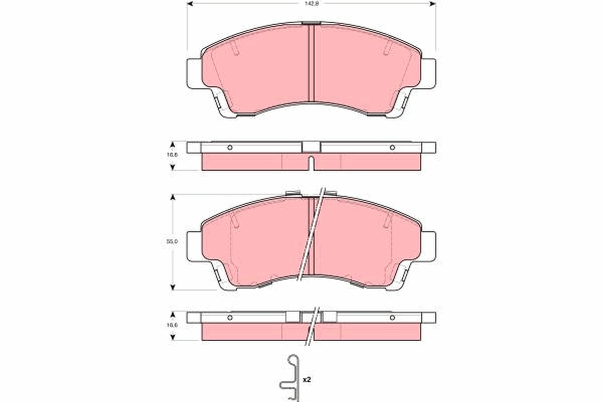 Remblokset TRW GDB3321