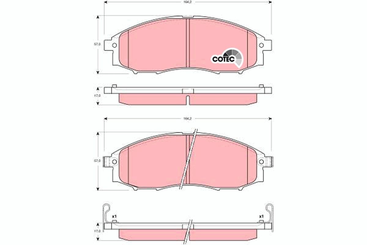 Remblokset TRW GDB3340