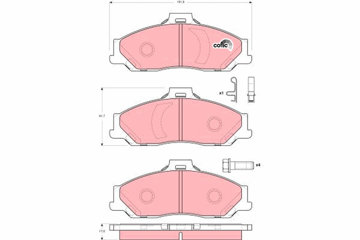 Remblokset TRW GDB3353