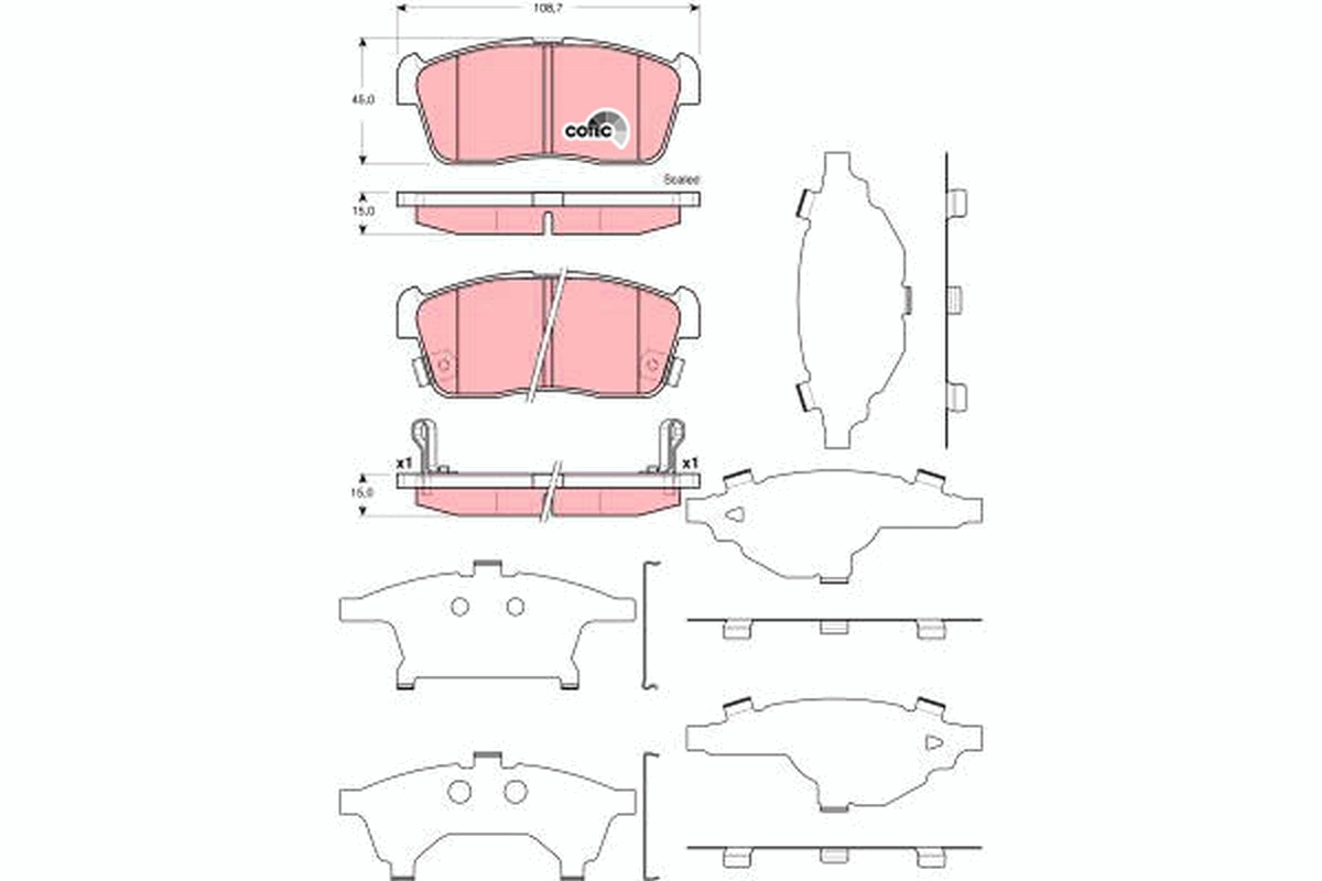 Remblokset TRW GDB3359