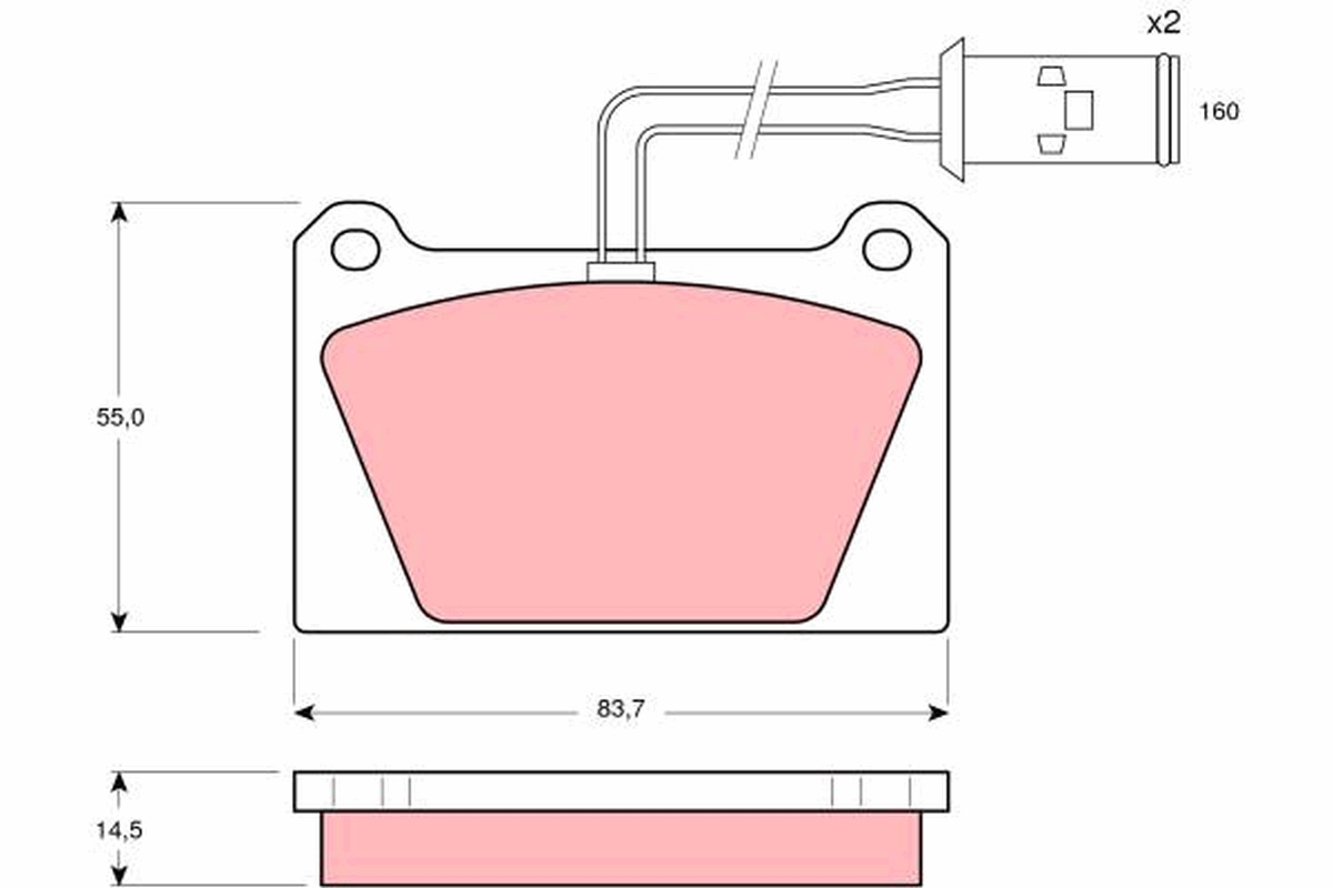 Remblokset TRW GDB336