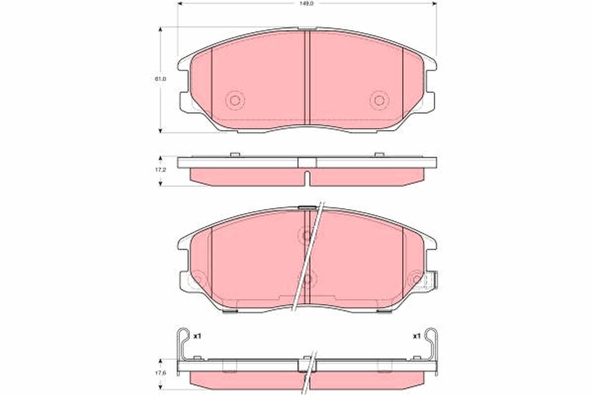 Remblokset TRW GDB3360