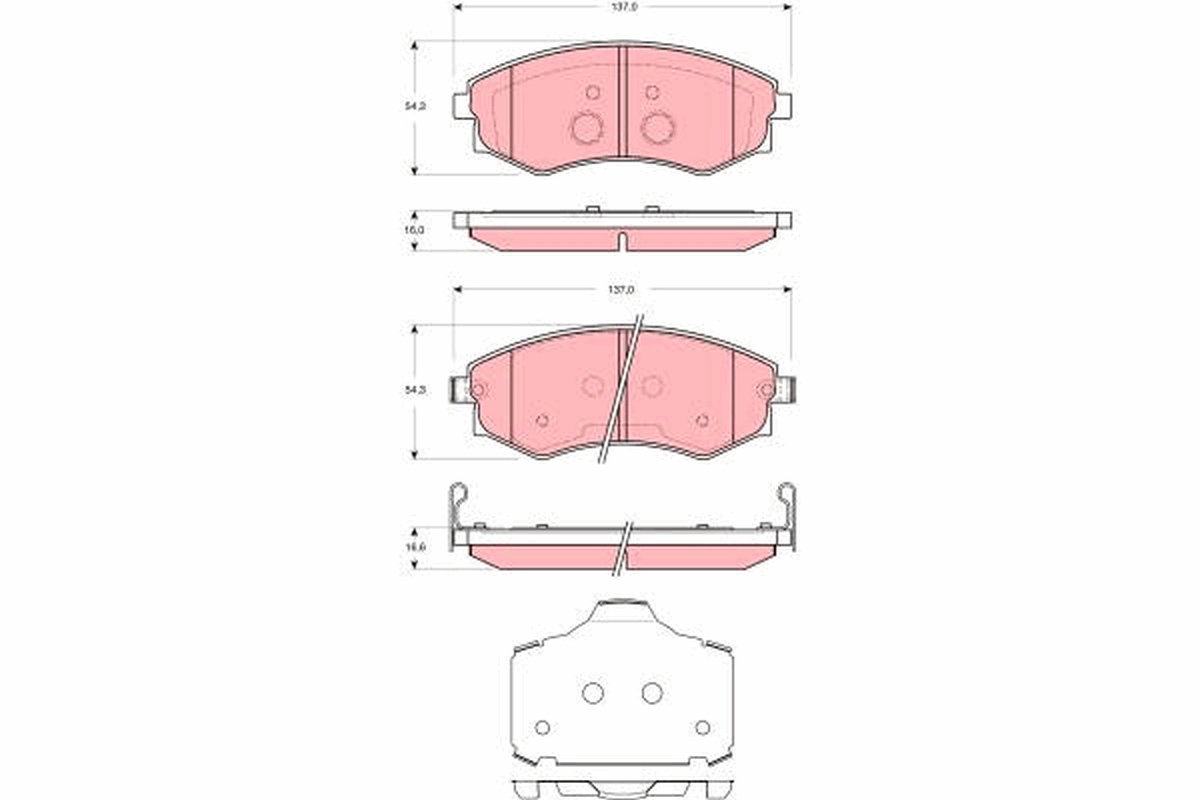 Remblokset TRW GDB3365