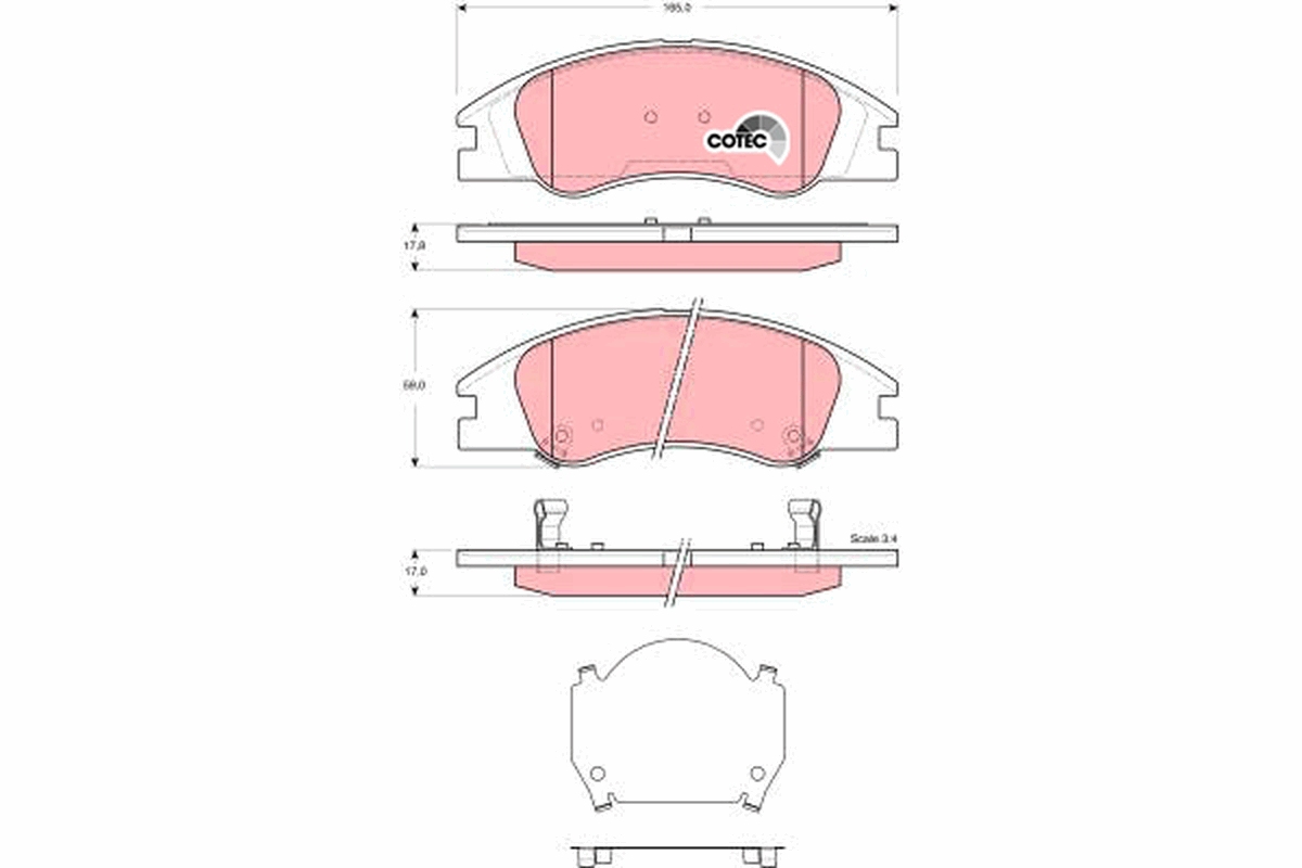 Remblokset TRW GDB3367