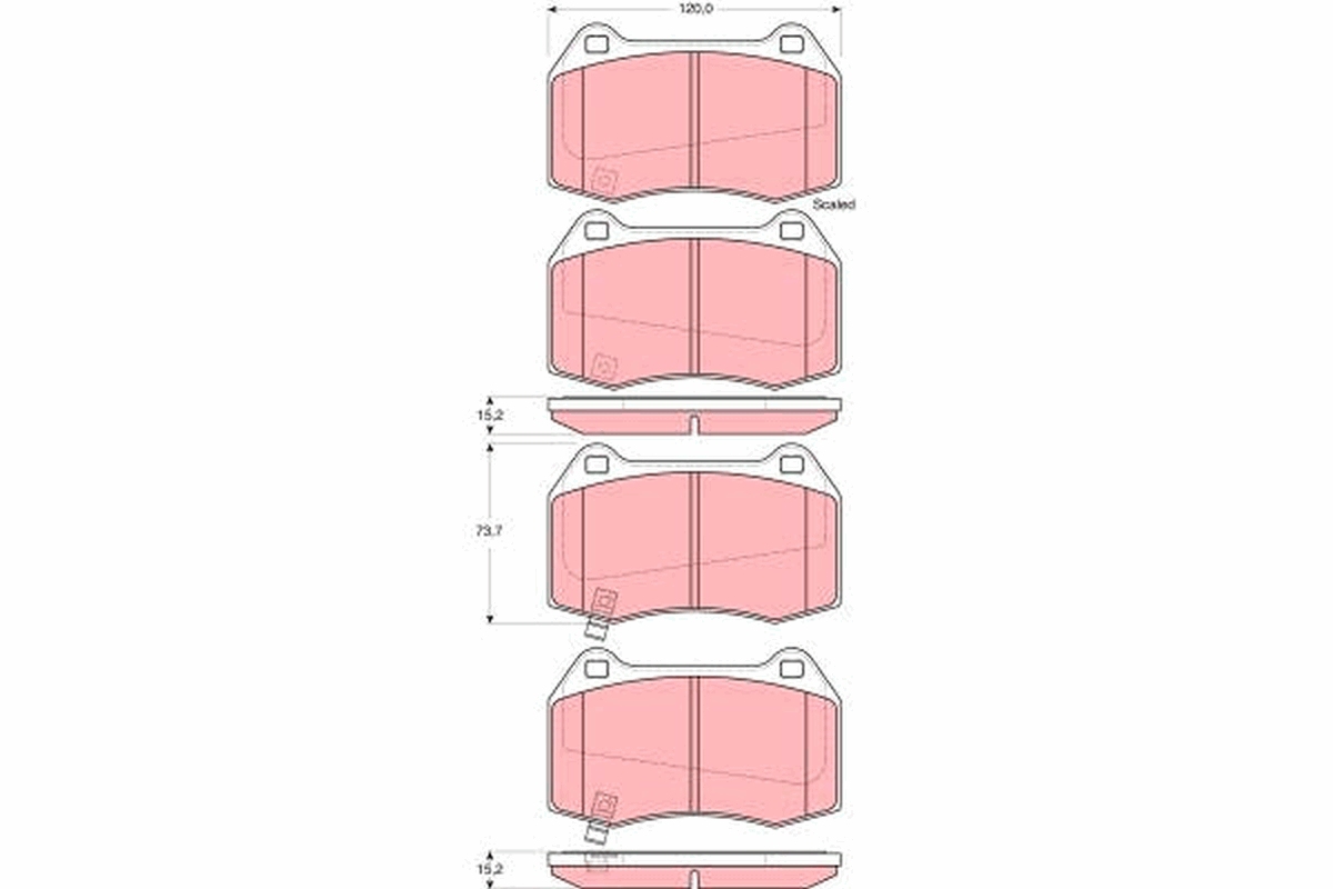 Remblokset TRW GDB3381