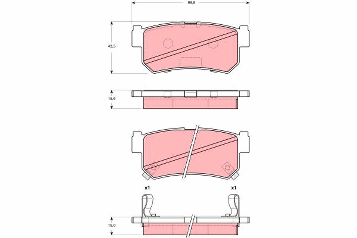 Remblokset TRW GDB3382