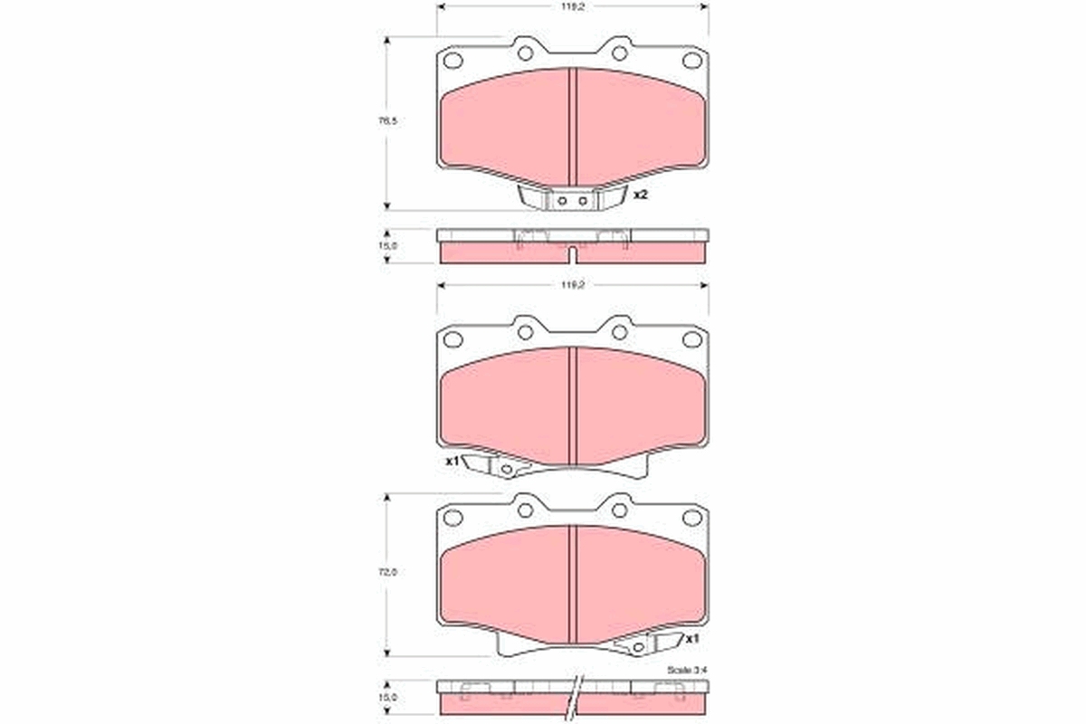 Remblokset TRW GDB3383