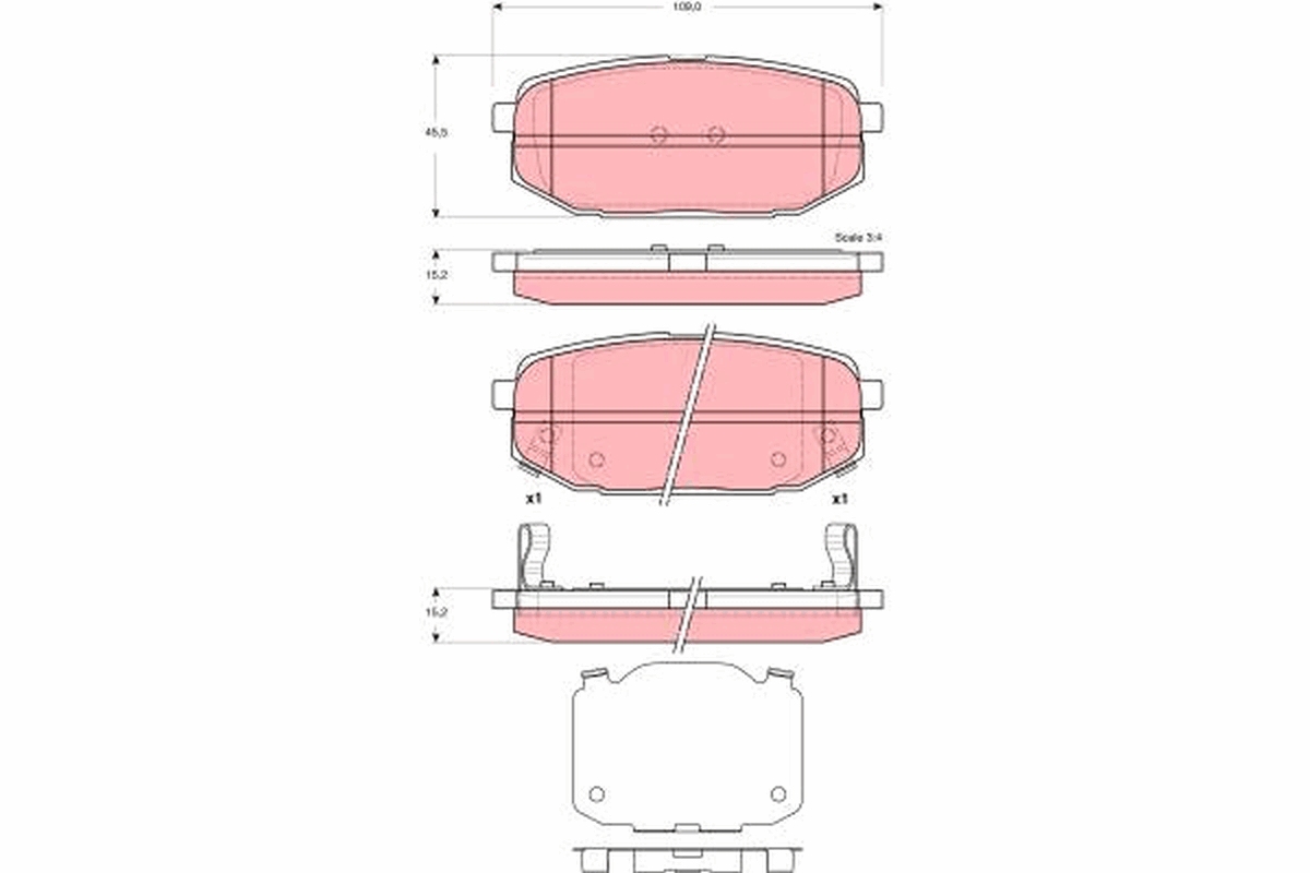 Remblokset TRW GDB3384