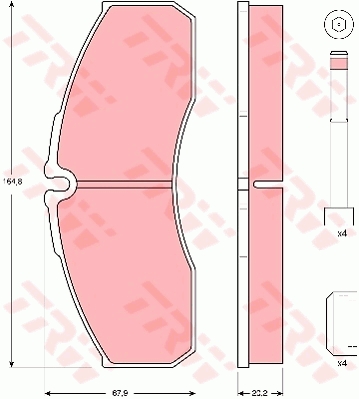 Remblokset TRW GDB3385