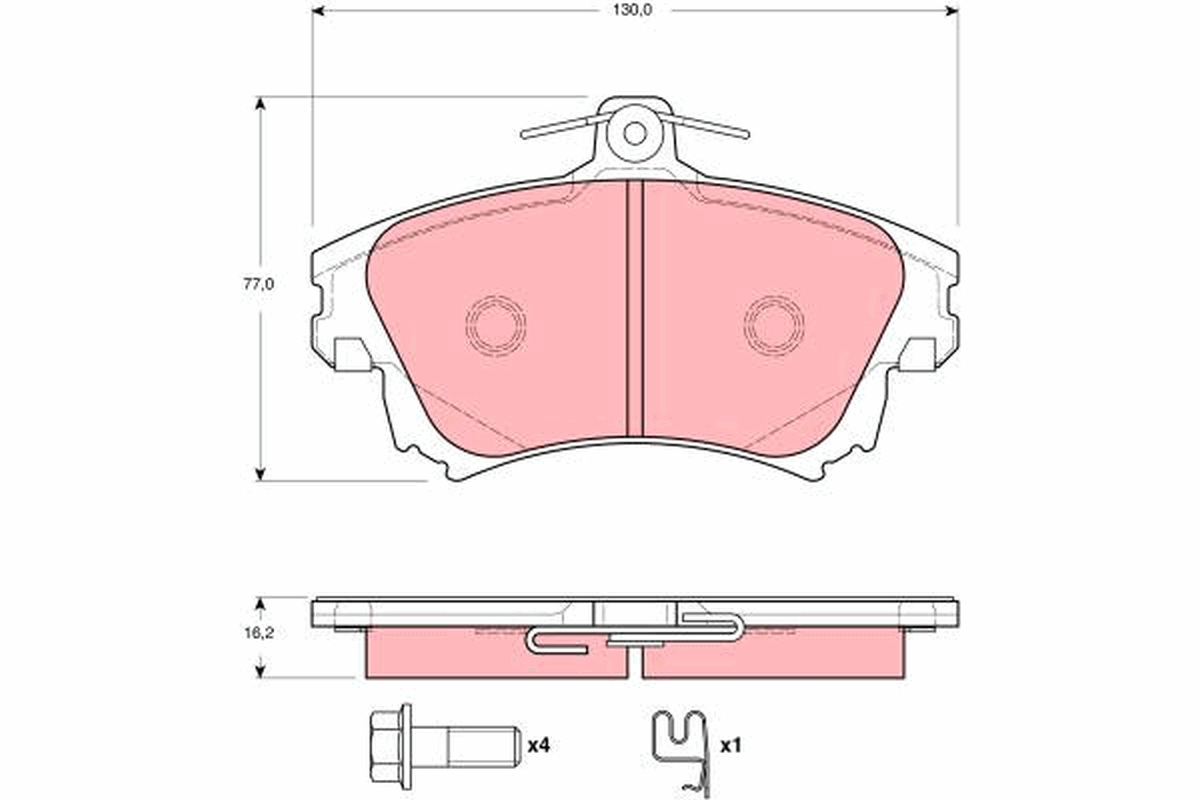 Remblokset TRW GDB3389