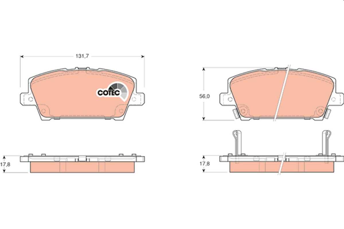 Remblokset TRW GDB3407