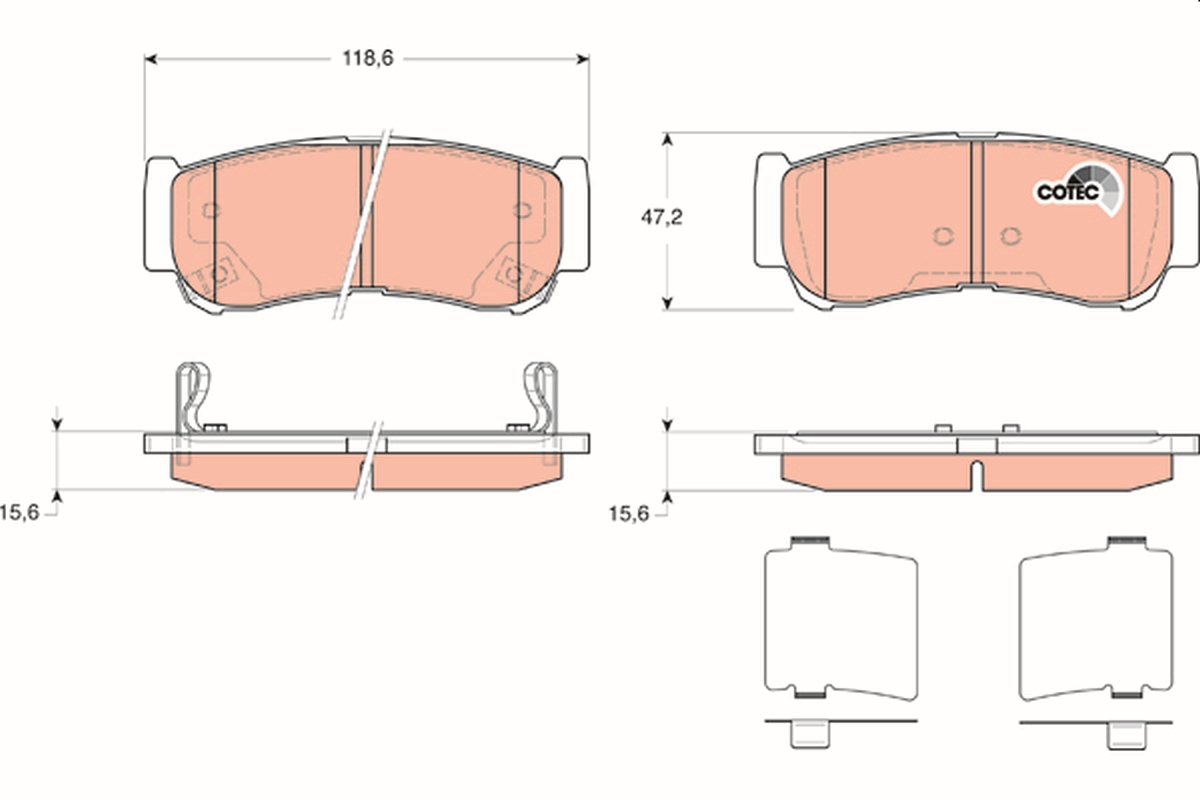 Remblokset TRW GDB3419