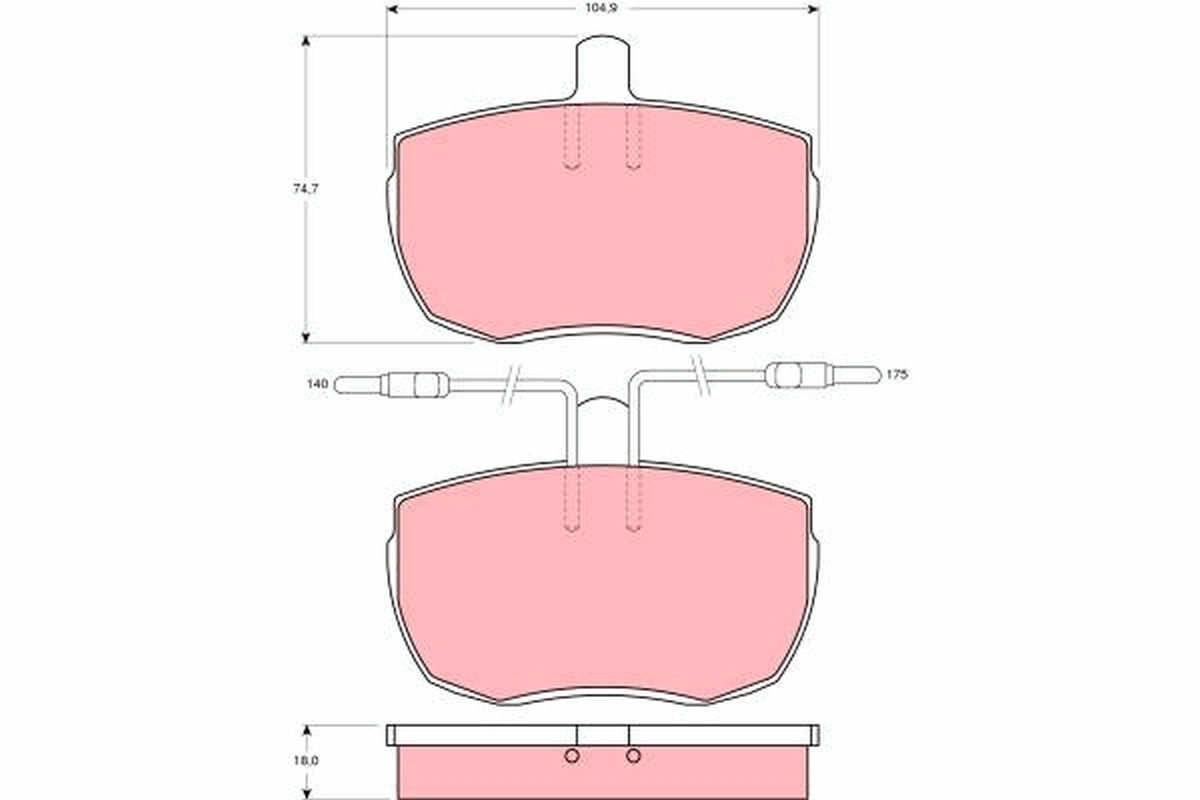 Remblokset TRW GDB342