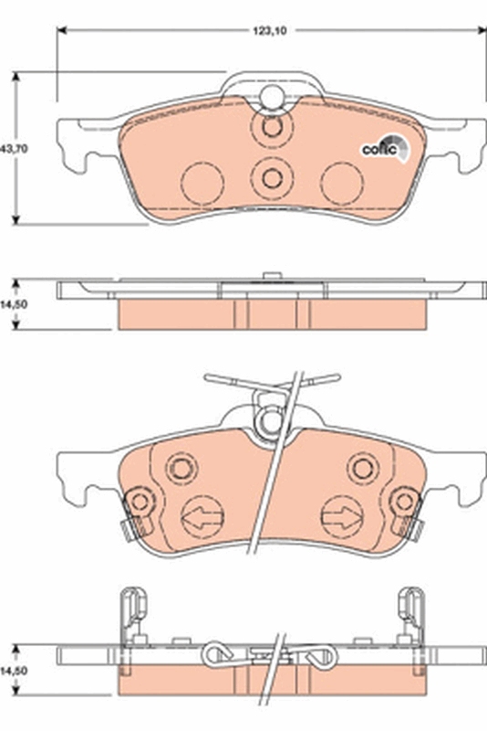 Remblokset TRW GDB3458