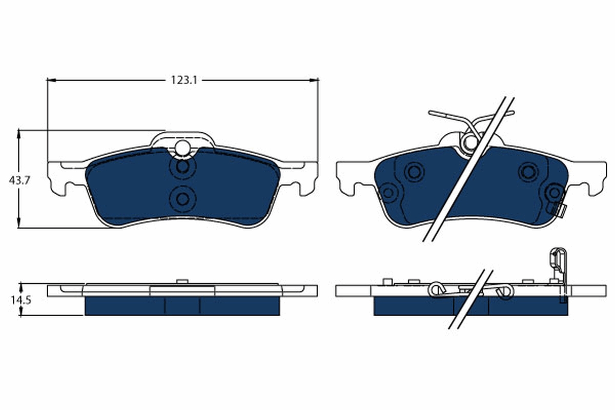 Remblokset TRW GDB3458BTE