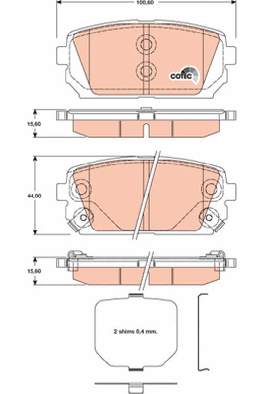 Remblokset TRW GDB3462