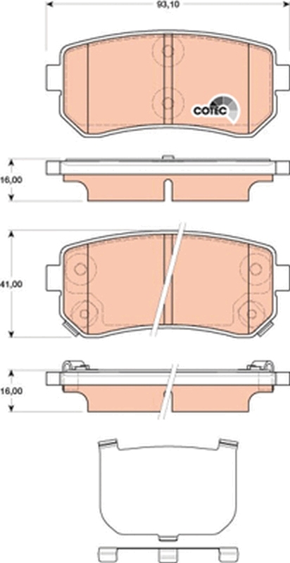 Remblokset TRW GDB3474