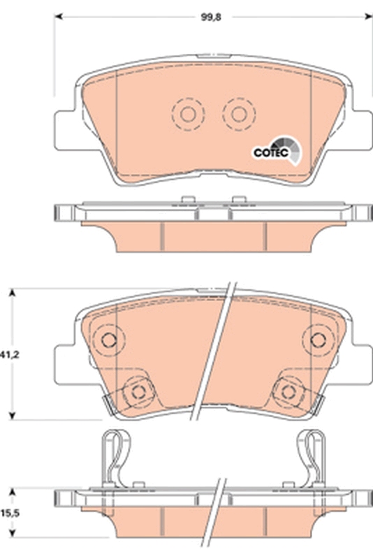 Remblokset TRW GDB3494