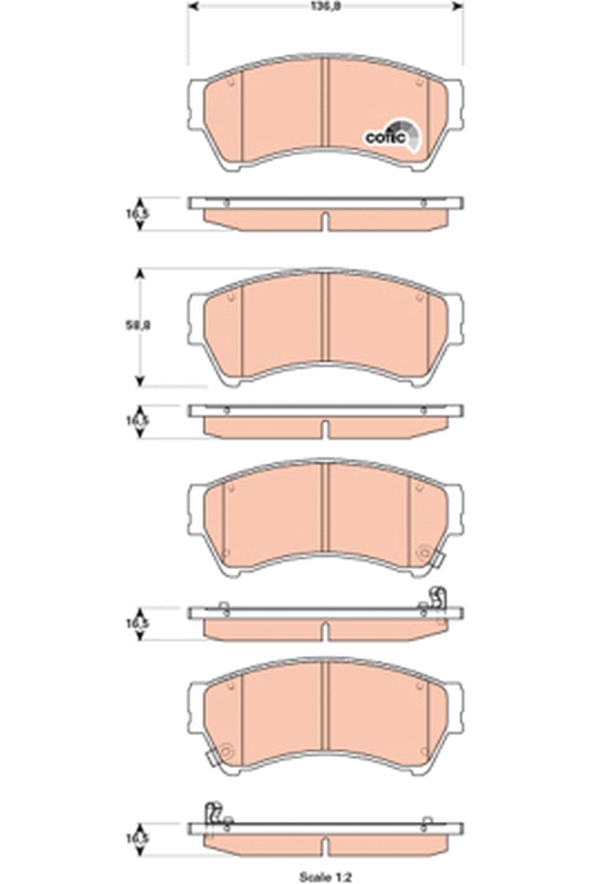 Remblokset TRW GDB3501