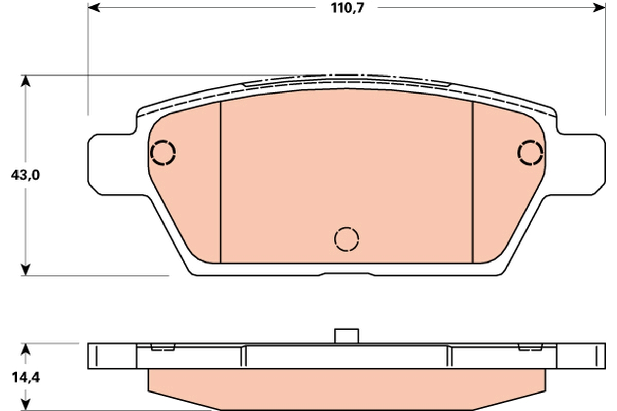 Remblokset TRW GDB3517