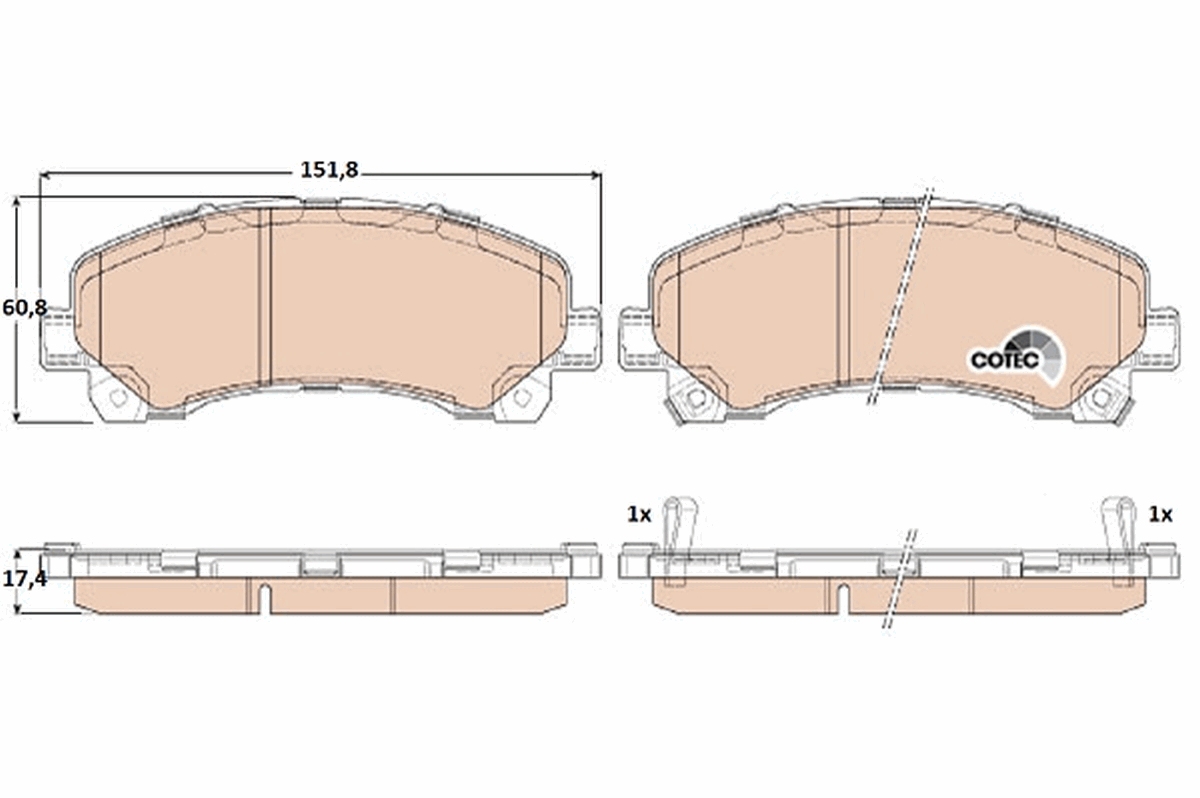 Remblokset TRW GDB3545