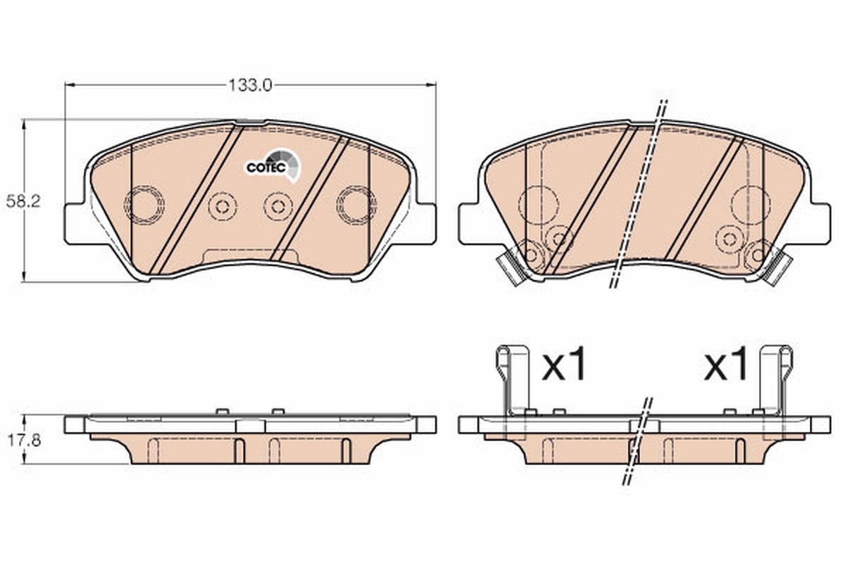 Remblokset TRW GDB3548