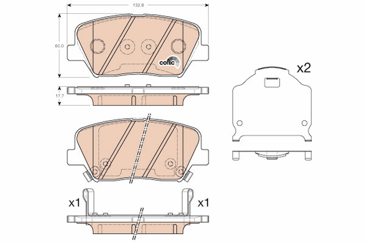 Remblokset TRW GDB3549