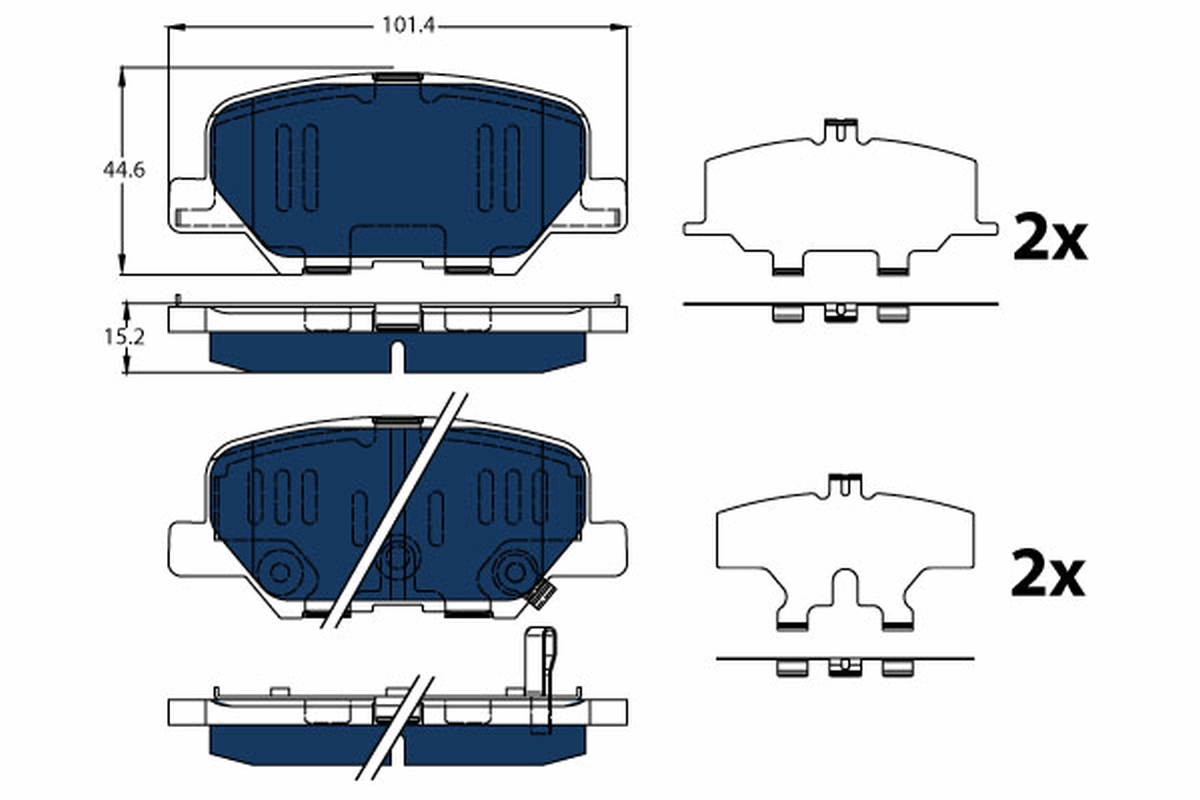 Remblokset TRW GDB3583BTE